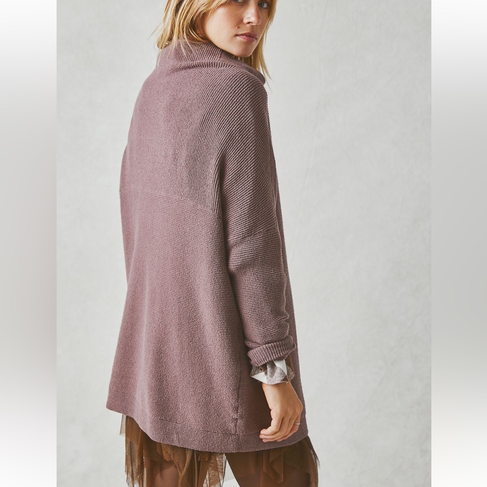 Free People Ottoman Slouchy Tunic Sweater in Nutmeg - Picture 3 of 6